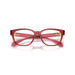 Versace 0VE3376U 5523 - Transparent Red Woman Eyeglasses 53 (M) 5