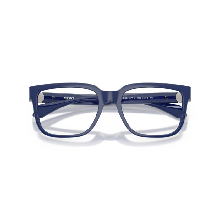 Versace 0VE3377U 5450 - Solid Blue Man Eyeglasses 55 (L) 5