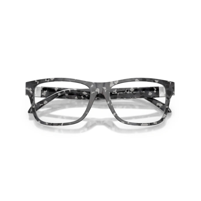 Versace 0VE3380F 5546 - Tortoise Grey Black Man Eyeglasses 56 (L) 5