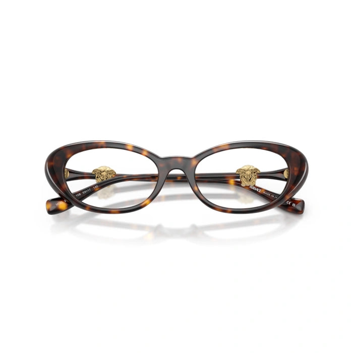 Versace 0VE3381U 108 - Havana Woman Eyeglasses 52 (S) 5