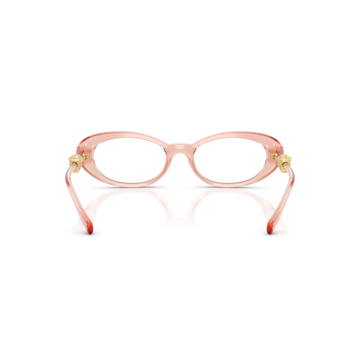 Versace 0VE3381U 5541 - Transparent Rose Woman Eyeglasses 50 (XS) 3