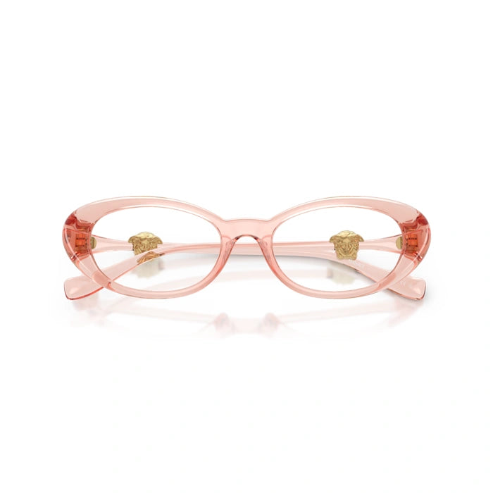 Versace 0VE3381U 5541 - Transparent Rose Woman Eyeglasses 50 (XS) 5