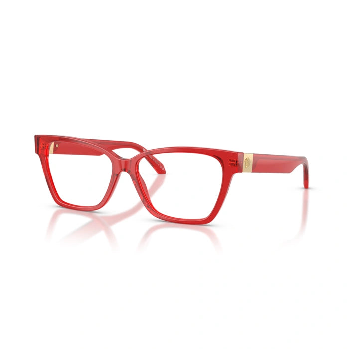 Versace 0VE3382 5280 - Transparent Red Woman Eyeglasses 53 (S) 1
