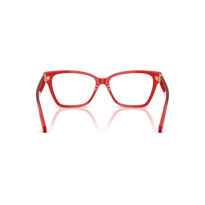 Versace 0VE3382 5280 - Transparent Red Woman Eyeglasses 53 (S) 3