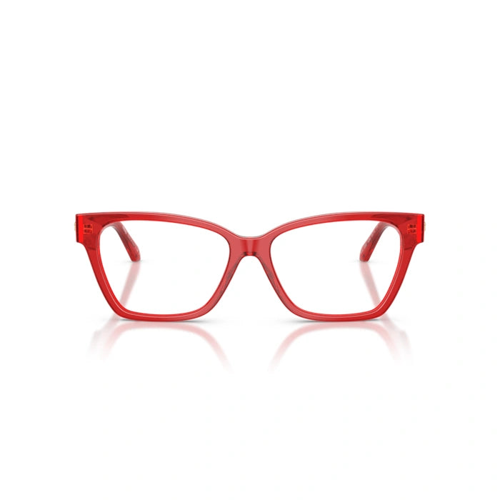 Versace 0VE3382 5280 - Transparent Red Woman Eyeglasses 55 (M) 4
