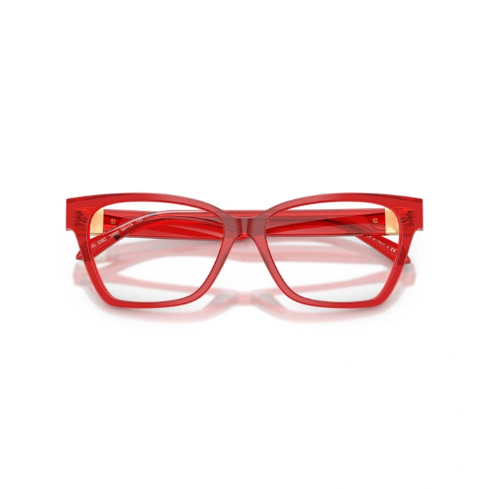 Versace 0VE3382 5280 - Transparent Red Woman Eyeglasses 53 (S) 5