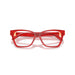 Versace 0VE3382 5280 - Transparent Red Woman Eyeglasses 53 (S) 5