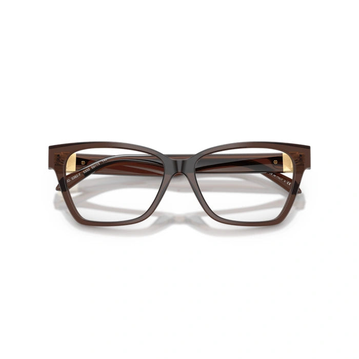 Versace 0VE3382F 5332 - Brown Transparent Gradient Beige Woman Eyeglasses 55 (M) 5