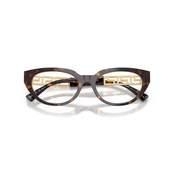 Versace 0VE3383 108 - Havana Woman Eyeglasses 54 (M) 5