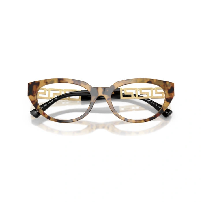 Versace 0VE3383 777 - Tortoise Brown Woman Eyeglasses 52 (S) 5