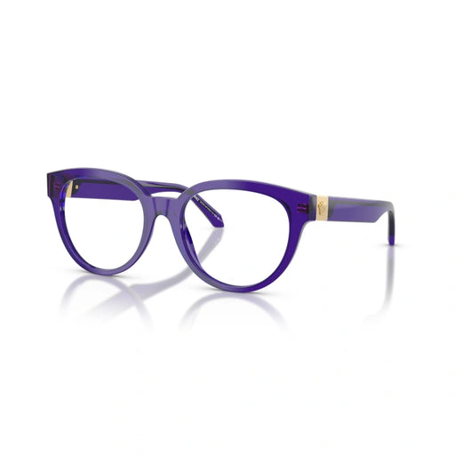 Versace 0VE3384 5545 - Transparent Dark Violet Woman Eyeglasses 51 (S) 1