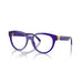 Versace 0VE3384 5545 - Transparent Dark Violet Woman Eyeglasses 51 (S) 1
