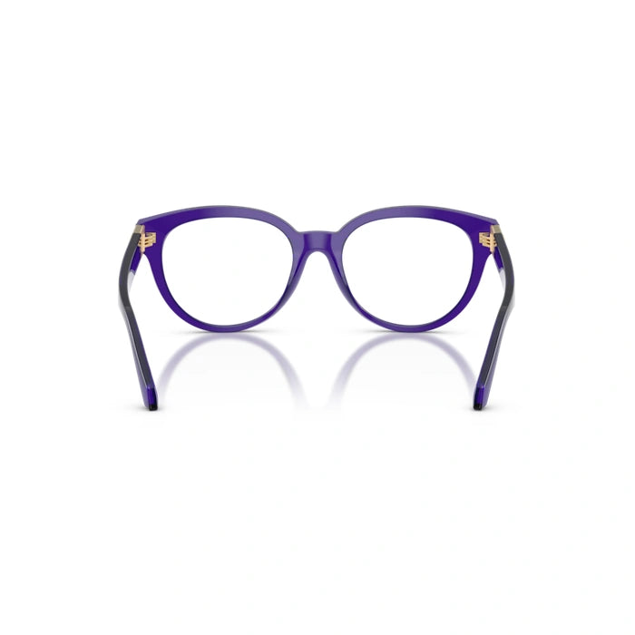 Versace 0VE3384 5545 - Transparent Dark Violet Woman Eyeglasses 53 (M) 3
