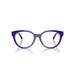 Versace 0VE3384 5545 - Transparent Dark Violet Woman Eyeglasses 51 (S) 4
