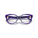 Versace 0VE3384 5545 - Transparent Dark Violet Woman Eyeglasses 53 (M) 5