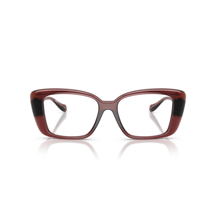 Versace 0VE3385U 5539 - Transparent Red Woman Eyeglasses 51 (XS) 4