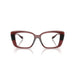 Versace 0VE3385U 5539 - Transparent Red Woman Eyeglasses 51 (XS) 4