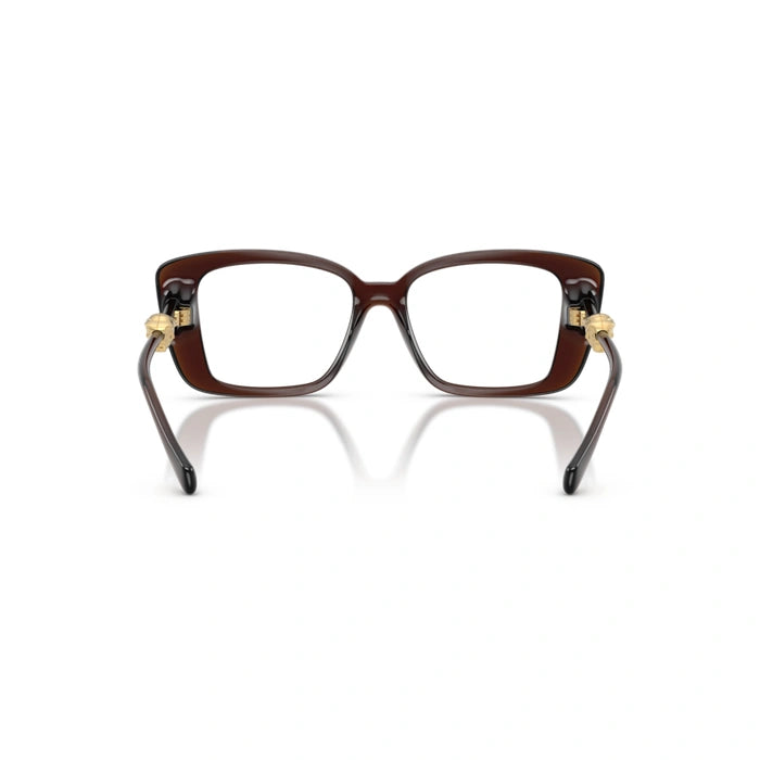 Versace 0VE3385U 5547 - Transparent Brown Woman Eyeglasses 51 (XS) 3