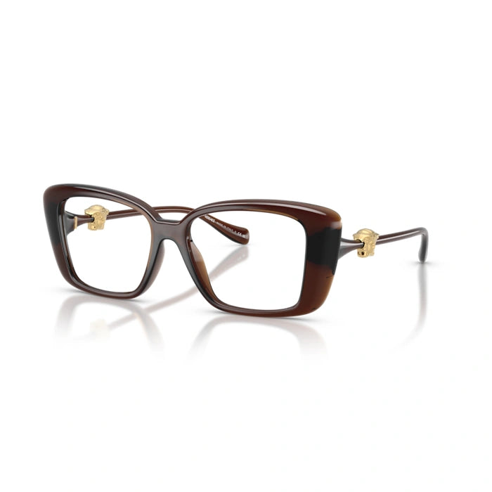 Versace 0VE3385U 5547 - Transparent Brown Woman Eyeglasses 53 (S) 6