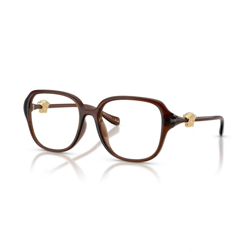Versace 0VE3386D 5534 - Transparent Brown Woman Eyeglasses 55 (M) 1