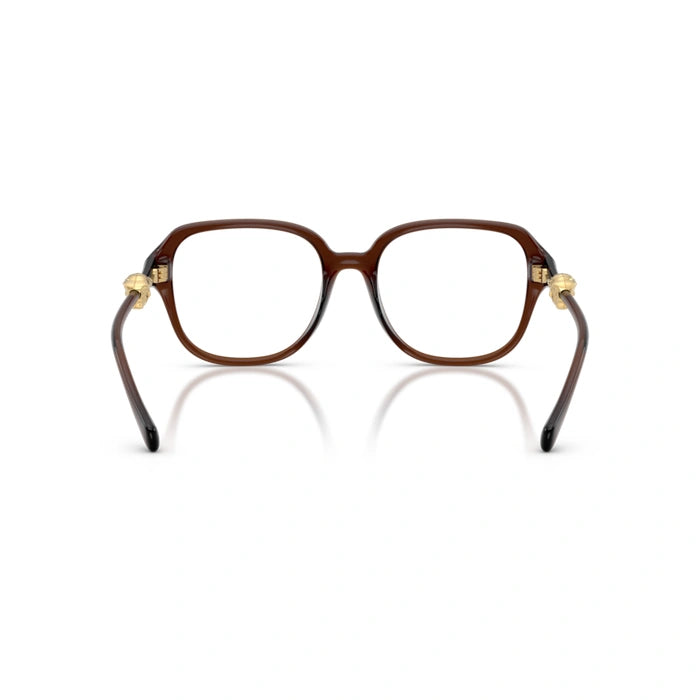 Versace 0VE3386D 5534 - Transparent Brown Woman Eyeglasses 55 (M) 3