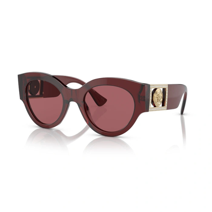 Versace 0VE4438B 538569 - Transparent Parade Red Woman Sunglasses 7