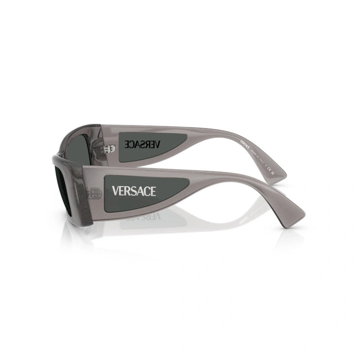 Versace 0VE4481 550287 - Grey Glitter Transparent Woman Sunglasses 2