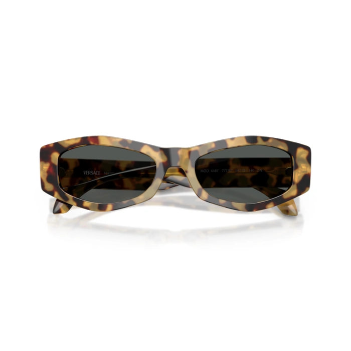 Versace 0VE4487 777/87 - Brown Yellow Havana Woman Sunglasses 5
