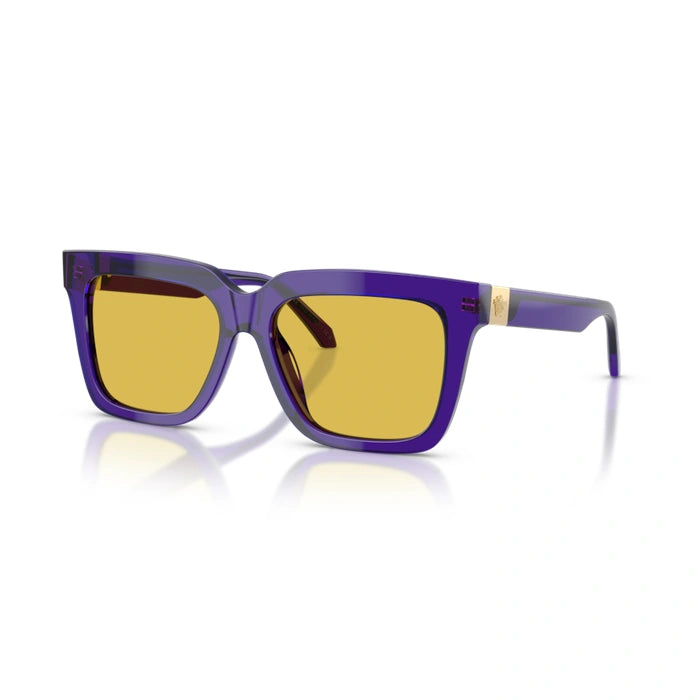 Versace 0VE4498F 554585 - Transparent Dark Violet Woman Sunglasses 7