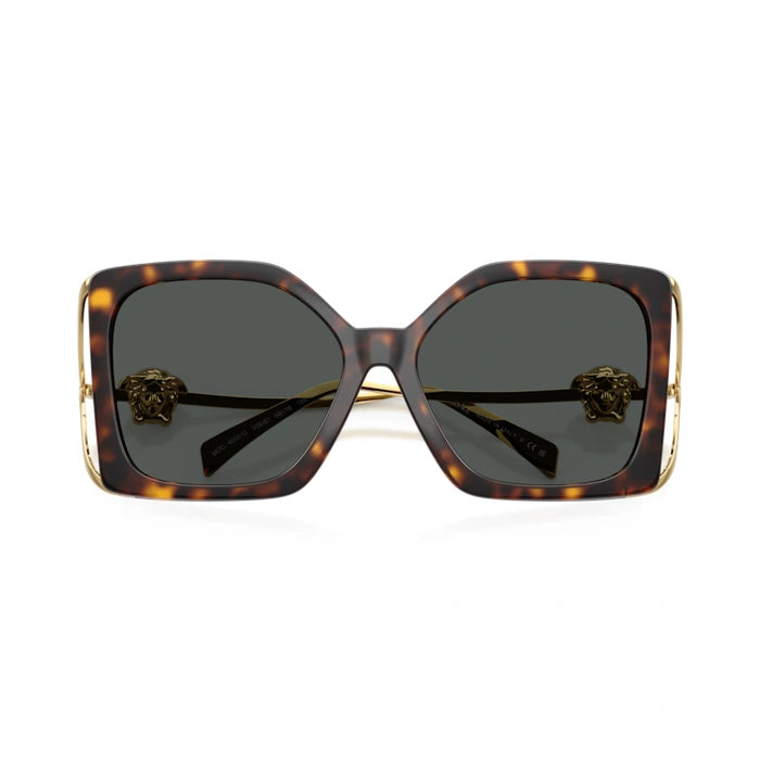Versace 0VE4502U 108/87 - Havana Woman Sunglasses 5