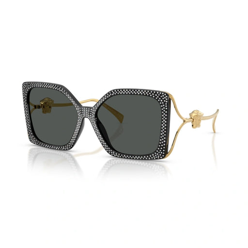 Versace 0VE4502U 550787 - Black Strass Crystal Woman Sunglasses 1
