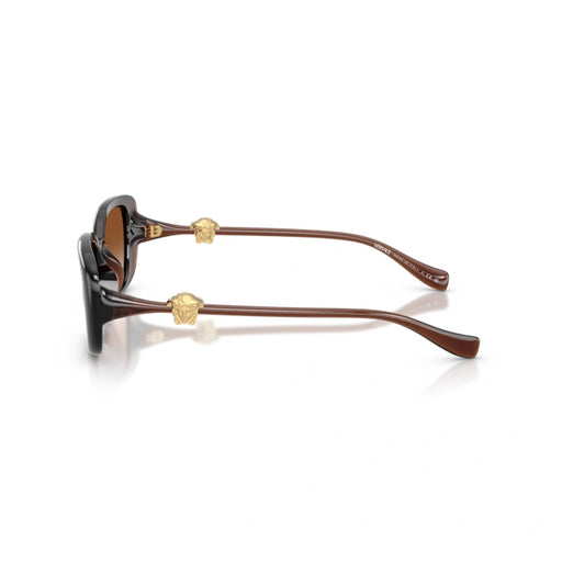 Versace 0VE4504D 533213 - Transparent Brown Woman Sunglasses 2