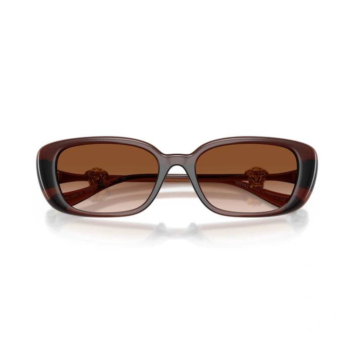 Versace 0VE4504D 533213 - Transparent Brown Woman Sunglasses 5