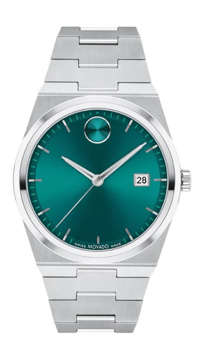 Movado Bold Quest Green Sunray Dial Men's Watch 3601222