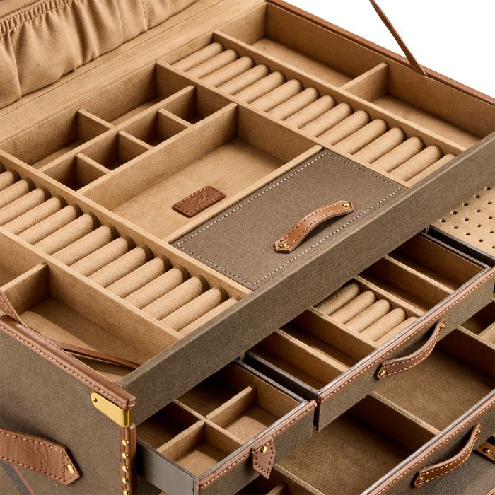 Wolf Ida Extra Large Jewelry Trunk Khaki 190044_5