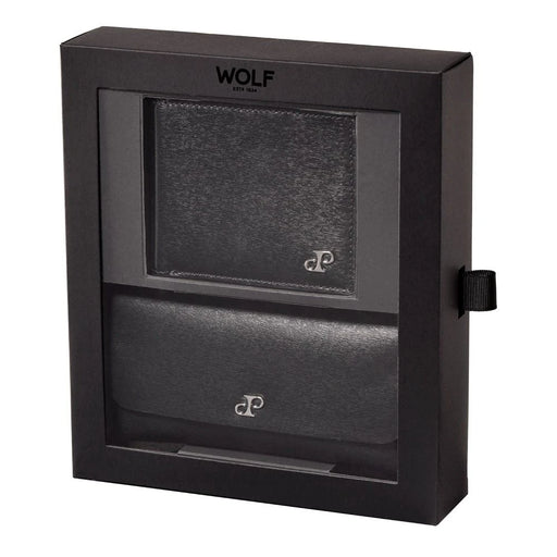 Wolf Black Philipp Billfold & Double Watch Wrap Gift Set 190225_1