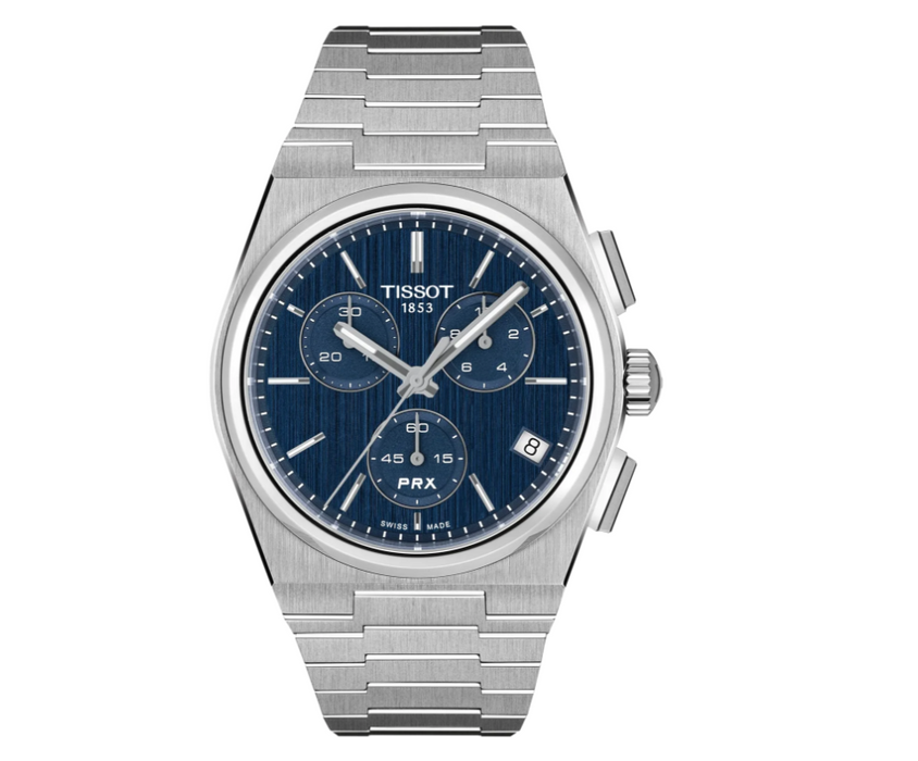 Tissot PRX Chrono Quartz 41mm Blue Dial Men's Watch T1374171104100