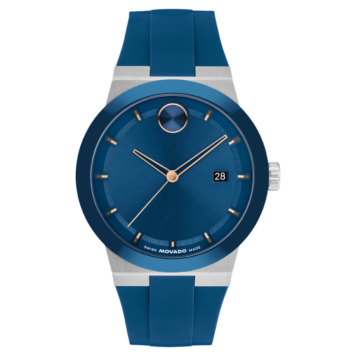 Movado Bold Fusion Blue Dial Ceramic Men's Watch 3601193