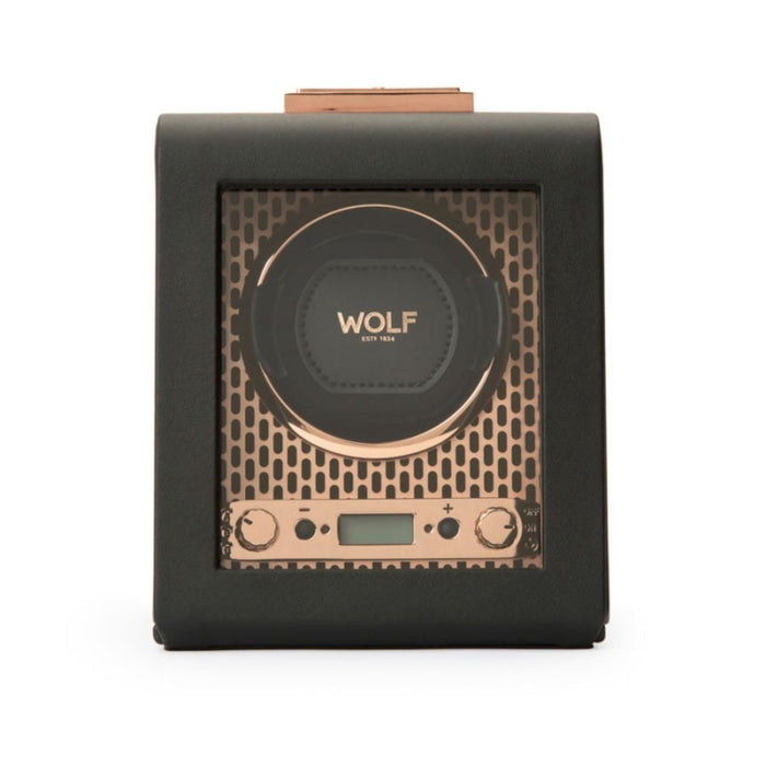 Wolf Axis Single Copper Vegan Leather Watch Winder 469116