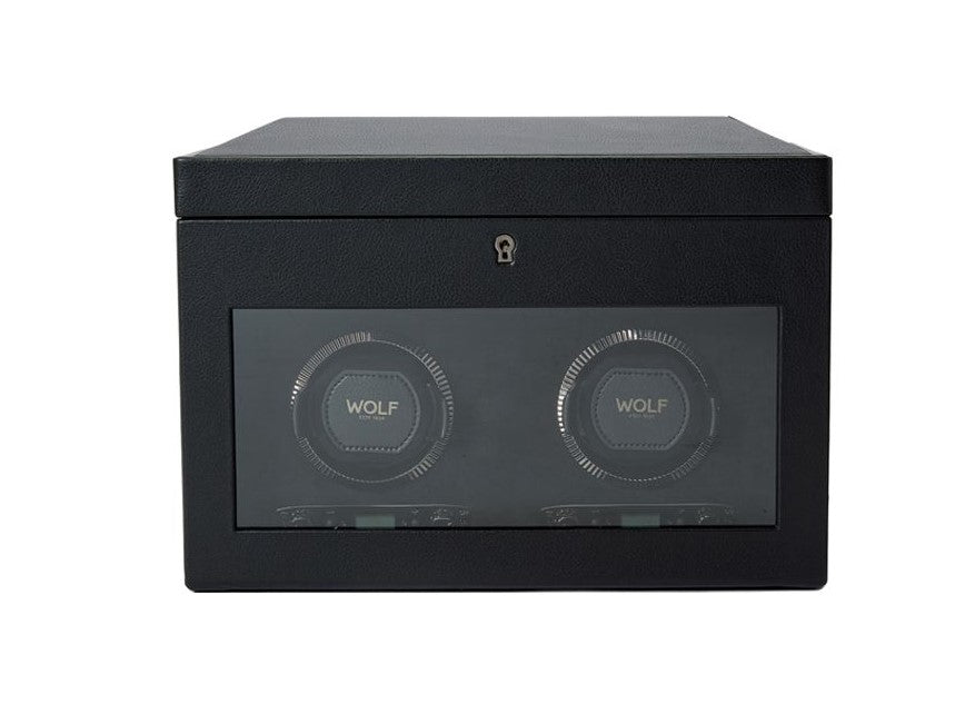 Wolf British Racing Vegan Leather Double Watch Winder 792202