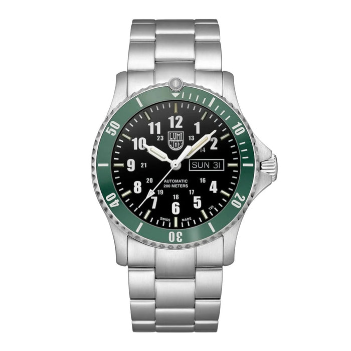 Luminox Automatic Sport Timer 42mm Black Dial With Green Bezel Dive Men's Watch XS.ZI21.1.SET