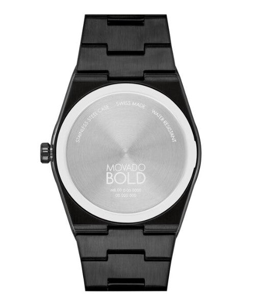 Movado Bold Quest Gunmetal Sunray Dial 40mm Men's Watch 3601224