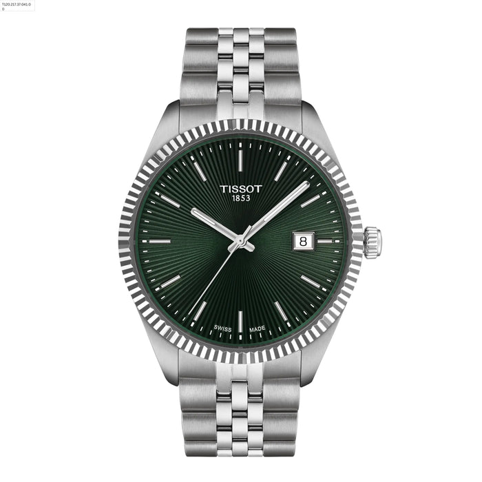 TISSOT Ballade Quartz 40MM Green Dial Men's Watch T1564101109100