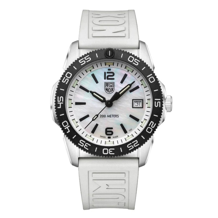 Luminox Pacific Diver 39mm Ripple Dive Quartz White Men's Watch XS.3128M.SET