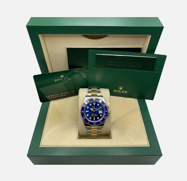 Rolex Submariner Date Oyster Steel and Yellow Gold Royal Blue 41 mm Dial Watch 126613LB