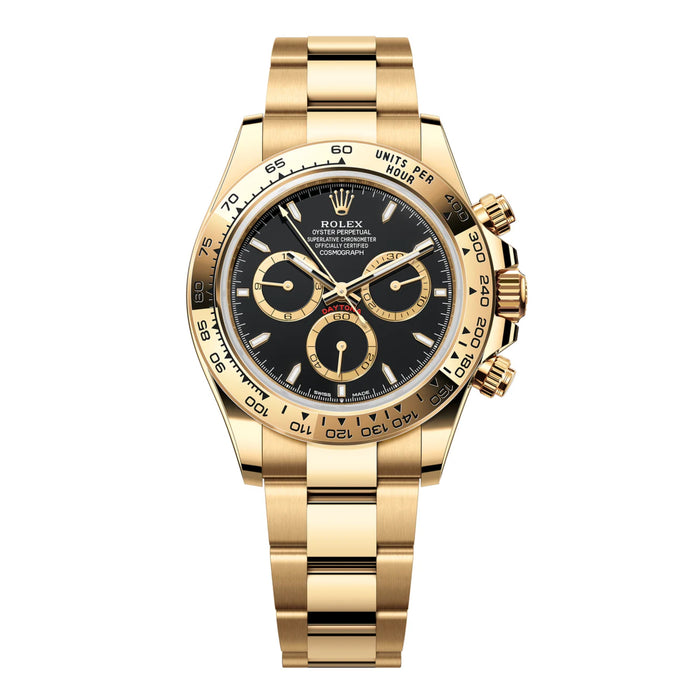 Rolex Cosmograph Daytona 40mm Yellow Gold Black Dial New 2025 - 126508