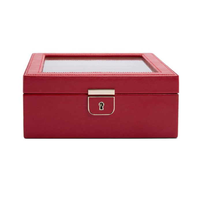 Wolf Palermo 6 Piece Red Leather Watch Box 213872