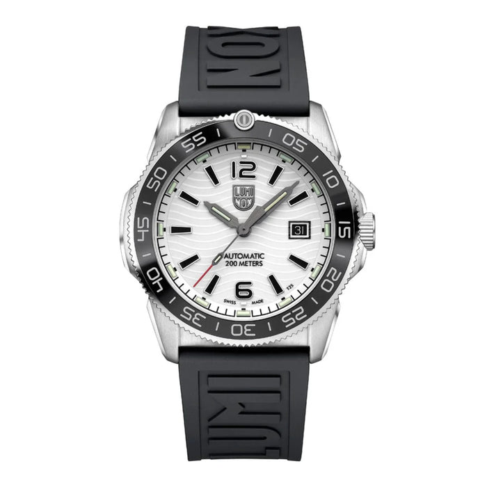 Luminox Pacific Diver 42mm Automatic Midnight Mariner White Textured Dial Men's Watch XS.3101.H