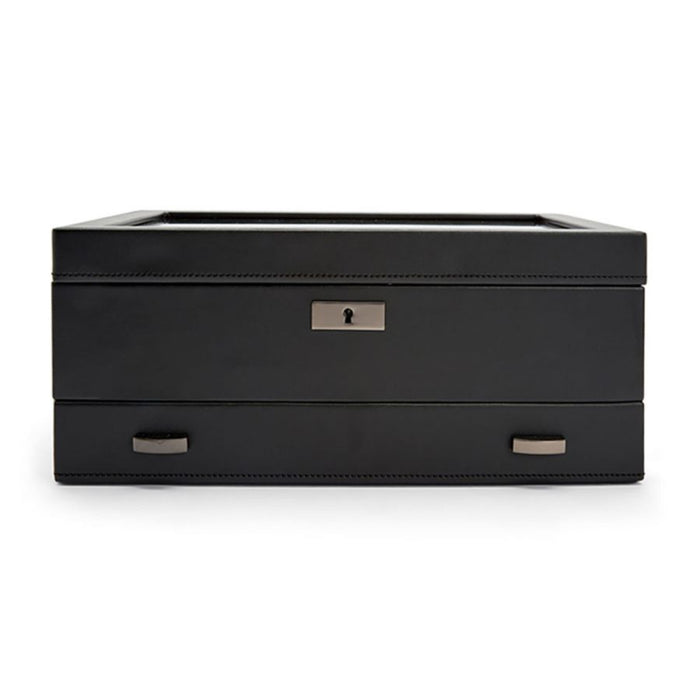 Wolf Axis 10 Piece Powder Coat Watch Box with Drawer 488203