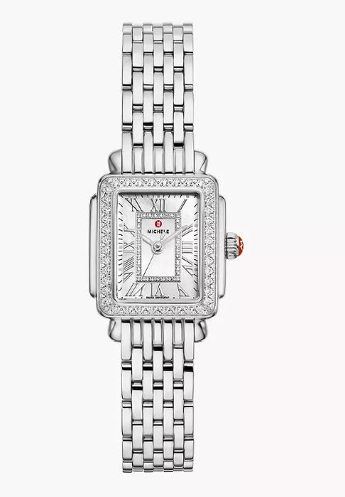 Michele Deco Madison Mini Diamond Stainless Steel Watch MWW06D000171